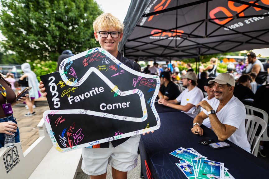 Autograph session at GT World Challenge America Powered by AWS, SRO America, Road America, Elkhart Lake, WI, Aug 15 - 17, 2025
