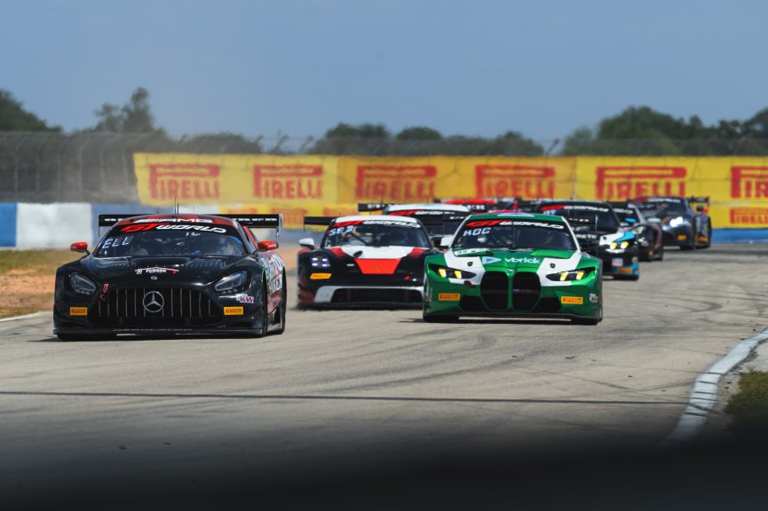 #91 Mercedes-AMG GT3 of Jeff Burton and Philip Ellis, Regulator Racing, Pro-Am, GT World Challenge America Powered by AWS, SRO America, Sebring International Raceway, Sebring, FL, May 15-18, 2025.

