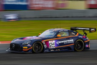 #04 Mercedes-AMG GT3 of George Kurtz and Colin Braun, Crowdstrike by Riley, Pro-Am, GT World Challenge America Powered by AWS, SRO America, Sonoma Raceway, Sonoma, CA, March 28-30, 2025.
 | SRO Motorsports Group
