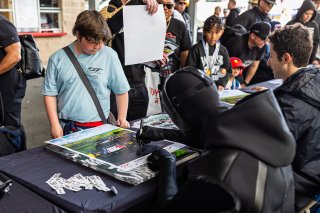 Autograph session at GT World Challenge America Powered by AWS, SRO America, Sonoma Raceway, Sonoma, CA, March 28-30, 2025.
 | Fabian Lagunas | www.lagunasphotography.com | For SRO Motorsports Group 2025