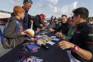 Autograph session at GT World Challenge America Powered by AWS, #120 Porsche 911 GT3 R (992) of Adam Adelson / Elliott Skeer / Laurin Heinrich, Wright Motorsports, Indy 8H, IGTC, Pro, SRO America, Indianapolis Motor Speedway, Indianapolis, IN, Oct 16&ndash;19,  | Fabian Lagunas | www.lagunasphotography.com | For SRO Motorsports Group 2025