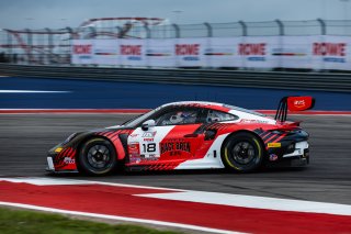 #18 Porsche 992 GT3 R of Alex Sedgwick and Jan Heylen, RS1, Pro, GT World Challenge America Powered by AWS, SRO America, Circuit of the Americas, Austin, TX, April 25-27, 2025.
 | Fabian Lagunas | www.lagunasphotography.com | For SRO Motorsports Group 2025