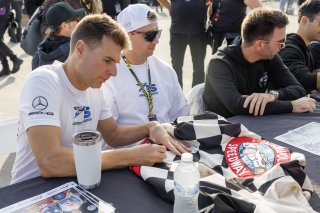 Autograph session at GT World Challenge America Powered by AWS, #75 Mercedes-AMG GT3 EVO of Kenny Habul / Chaz Mostert / Will Power, 75 Express, Indy 8H, IGTC IC, Pro, SRO America, Indianapolis Motor Speedway, Indianapolis, IN, Oct 16&ndash;19, 2025
 | Fabian Lagunas | www.lagunasphotography.com | For SRO Motorsports Group 2025